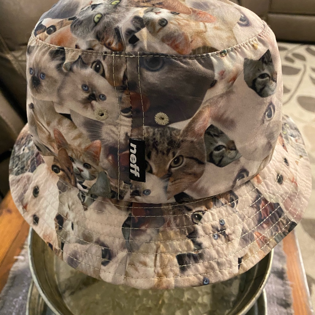 Neff Sun Hat Cat Pattern